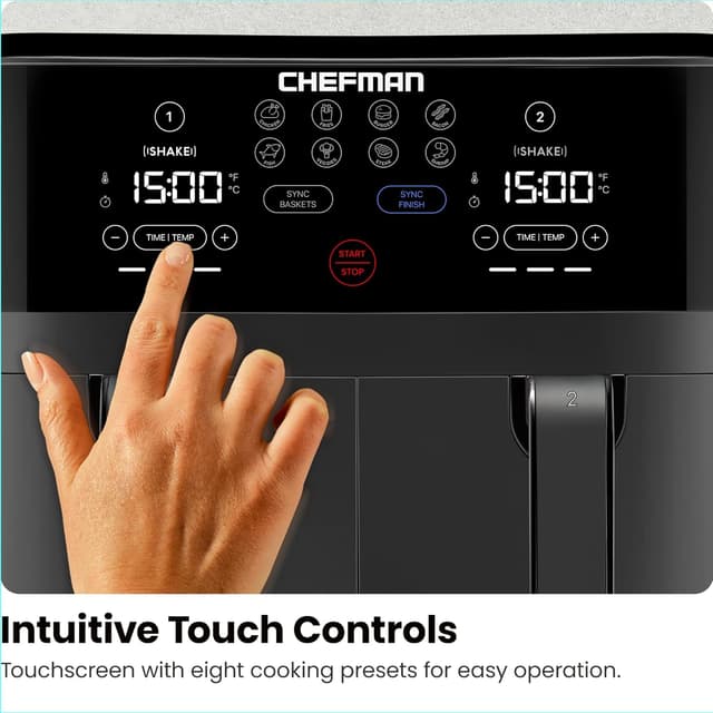 Thumbnail 4 de Chefman TurboFry Touch 9-Quart Air Fryer