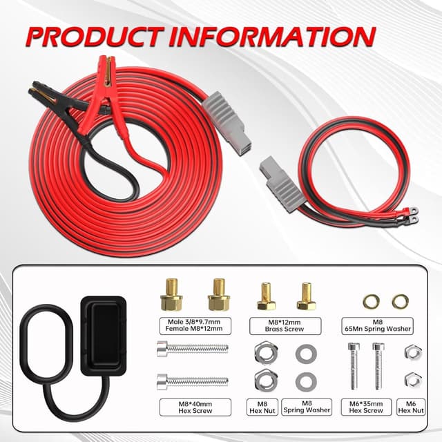 Thumbnail 6 de NOONE 0 Gauge 30 FT jumper cables 1000A