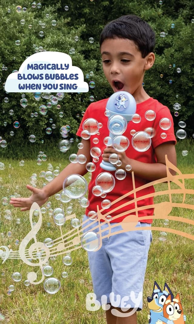 Thumbnail 4 de Bluey Dance Mode Bubble Machine with Microphone