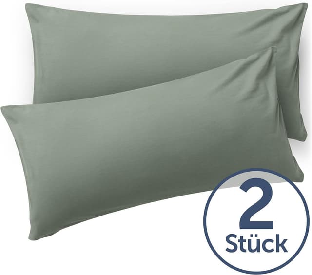 Detalle de Blumtal Kissenbezug 40 x 60 cm (2er-Pack) – 100% Mikrofaser, Oeko-TEX geprüft, fusselfrei & waschmaschinenfest