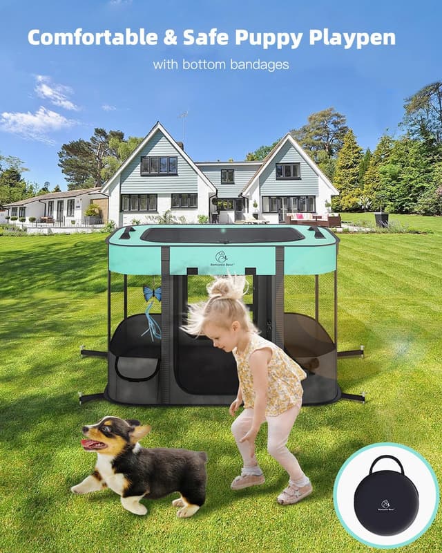 Thumbnail 5 de Foldable Pet Playpen L 100x80x60cm