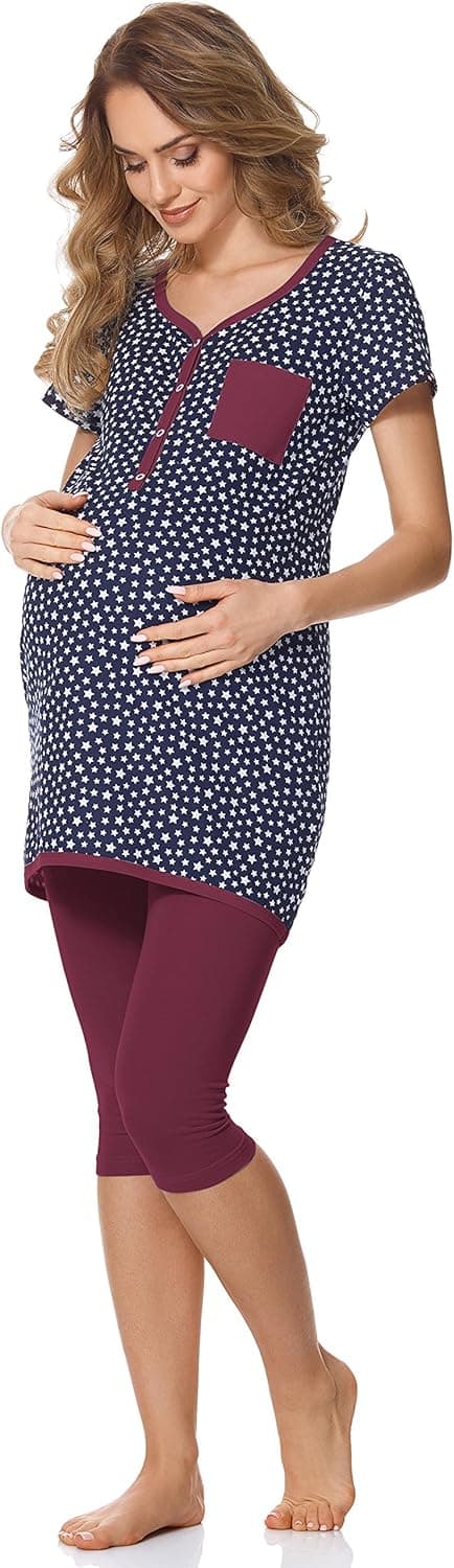 Thumbnail 6 de Bellivalini Damen Umstands-Pyjama mit Stillfunktion BLV50-126 (Pyjama & Stillzugang)