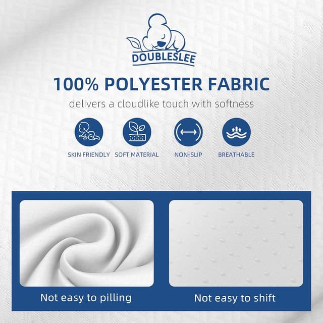 Detalle de Doubleslee Gel-infused Memory Foam Topper 10cm