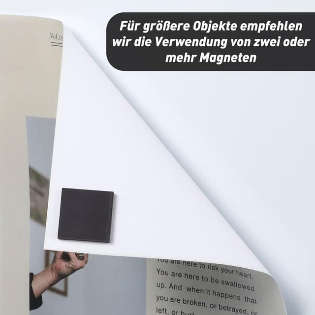 Detalle 2 de 20x20mm Magnetplättchen 210 Stück für Fotos