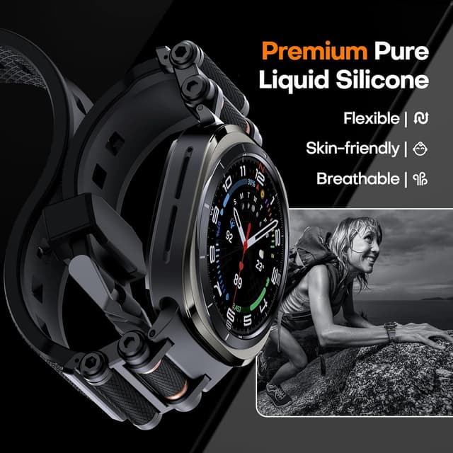 Thumbnail 2 de TAURI Galaxy Watch Ultra 47mm rugged band
