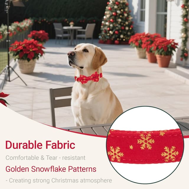 Thumbnail 3 de Petiry Christmas Dog Collar with Bow Tie