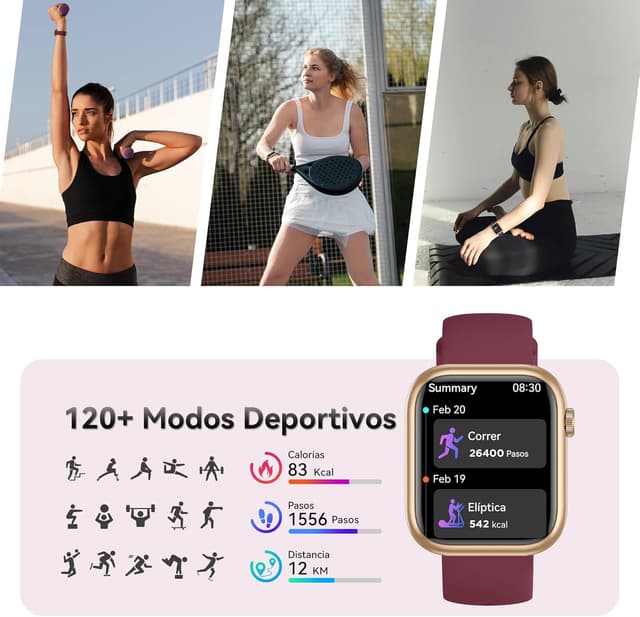 Thumbnail 3 de Smartwatch 1,83" Llamadas y 123 modos deportivos