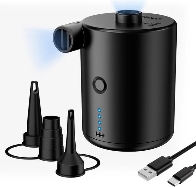 Detalle de Bomba de Aire eléctrica portátil inflador