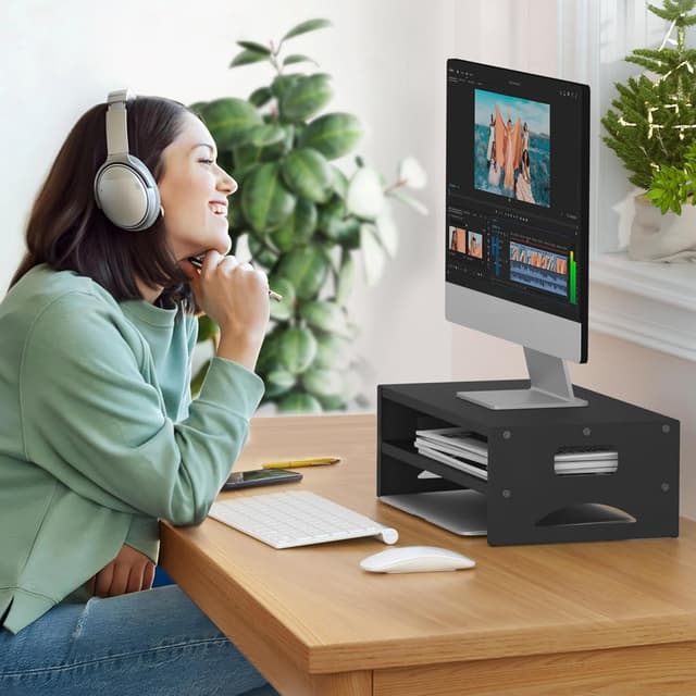 Thumbnail 4 de Pholiten MST032T 14cm Monitor Stand