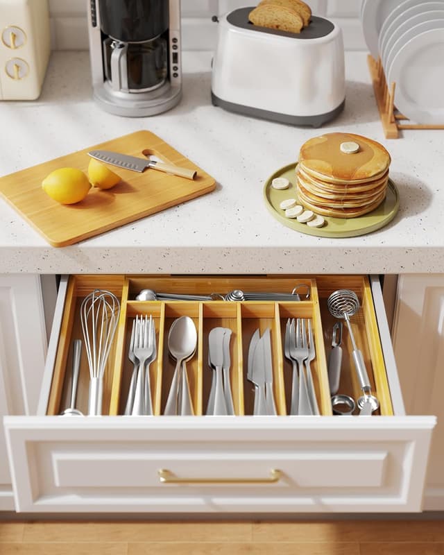 Detalle de Kitsure Silverware Organizer expandable