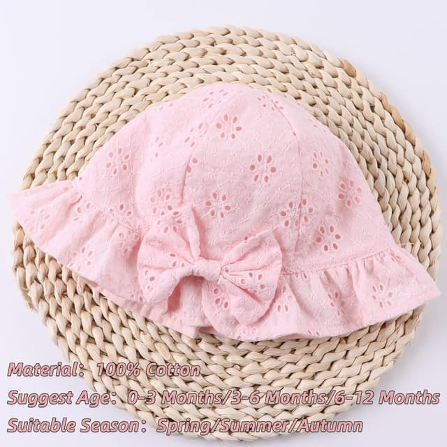 Detalle de Pesaat cotton sun hat 0-2 years baby girl