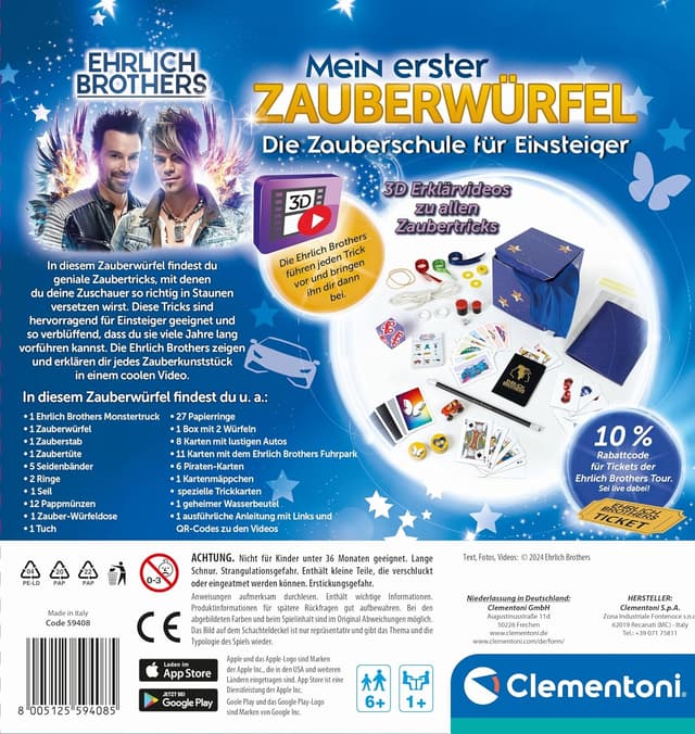 Detalle de Clementoni 59408 Zauberwürfel für Kinder ab 6
