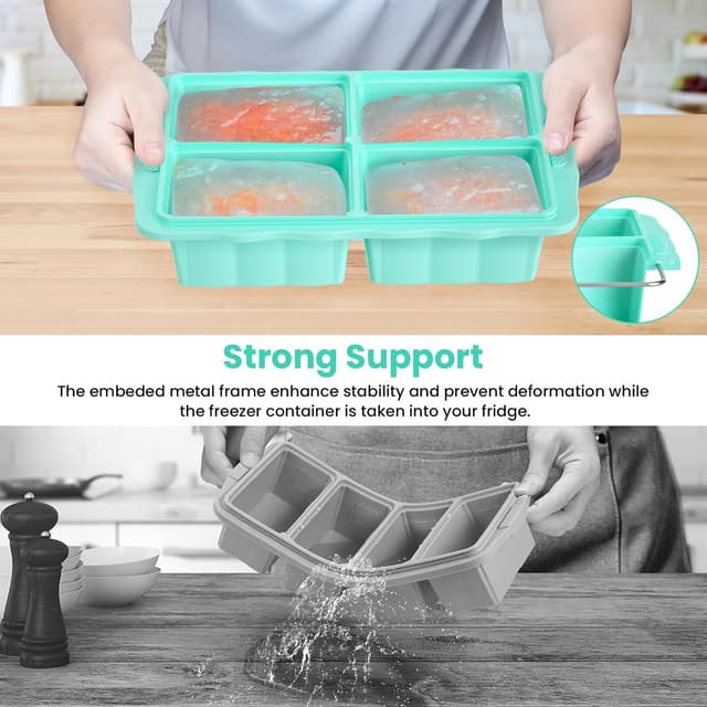 Thumbnail 6 de Silicone Freezer Tray 1 Cup, 3-Pack
