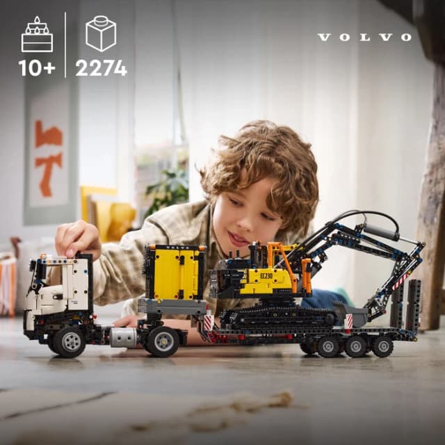 Thumbnail 4 de LEGO Technic Volvo FMX LKW mit EC230