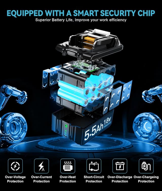 Thumbnail 5 de Makita 18V 5500mAh Upgrade Battery