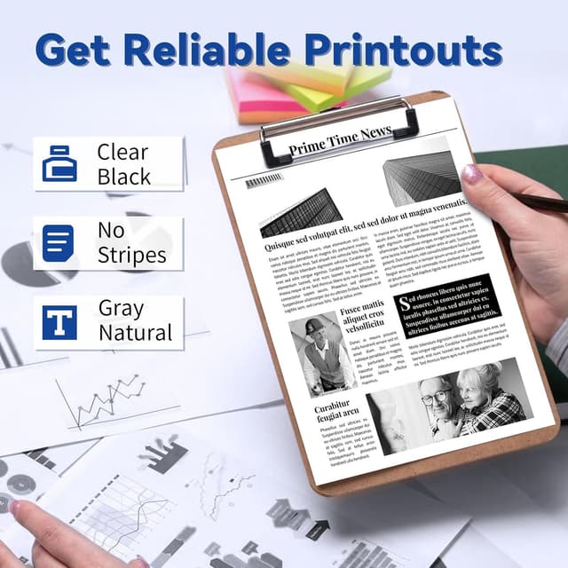 Detalle de Lemero TN2510 / TN2510XL Toner kompatibel (4er-Pack) für Brother MFC & HL in Schwarz mit Chip