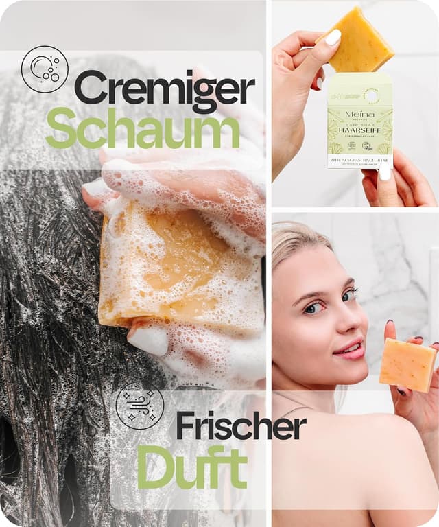 Detalle de Meina Bio Haarseife gegen Haarausfall 80g
