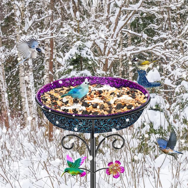 Thumbnail 5 de VeyFolzin.st Vogeltränke Vogelbad Groß Violett 🐦