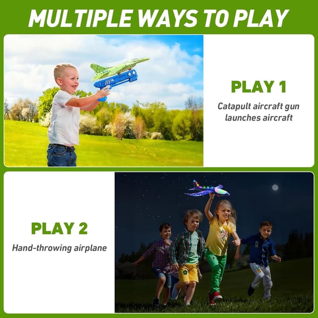 Thumbnail 5 de F-15 Eagle 13.2-inch LED Foam Glider Pack ✈