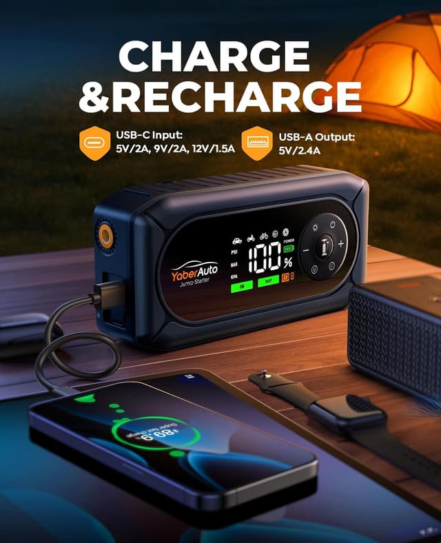 Thumbnail 5 de YaberAuto 5000A Jump Starter 150PSI