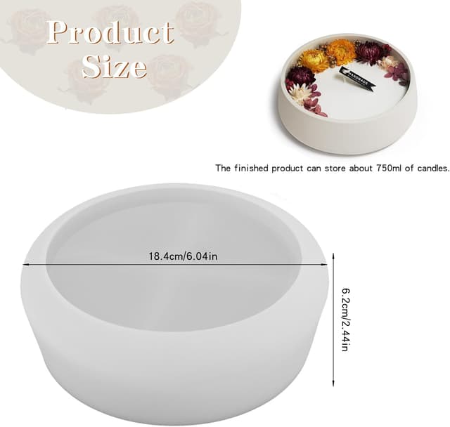 Detalle 2 de Silikonformen Tablett Schüssel für Epoxidharz