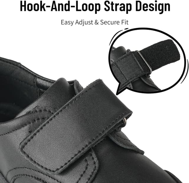 Detalle de Mioceko Kids School Shoes Comfortable Trainers with Hook and Loop Fastenings