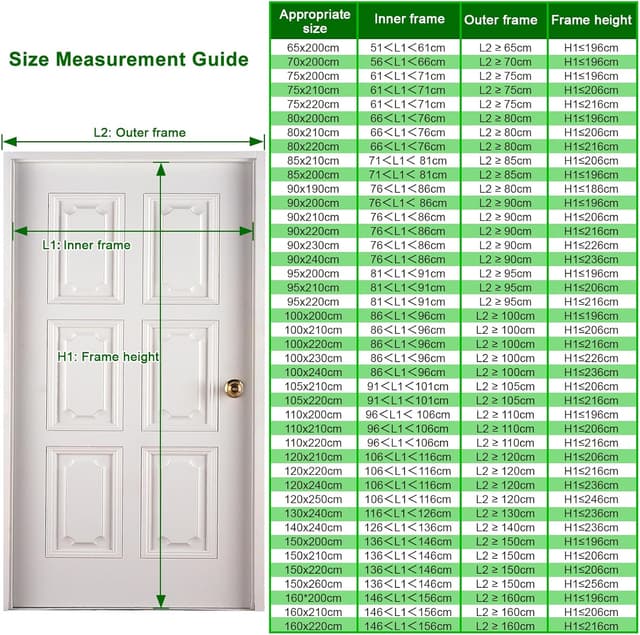 Thumbnail 4 de Cinkee Fliegengitter Balkontür 90x200cm Insektenschutz