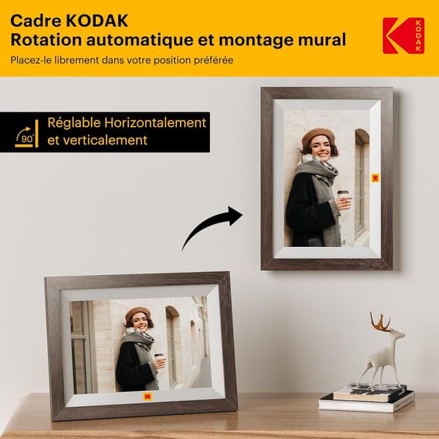 Thumbnail 4 de KODAK Cadre photo numérique 32Go