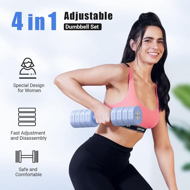 Detalle 2 de MERACH Adjustable Dumbbell Set 8 kg