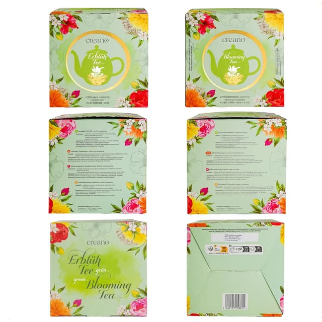 Detalle 2 de Creano Teeblumen Geschenkset Flower Erblühtee