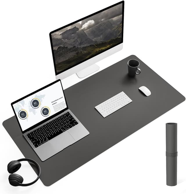 Thumbnail 6 de YSAGi Schreibtischunterlage 80x40 cm mit Leder 🖱