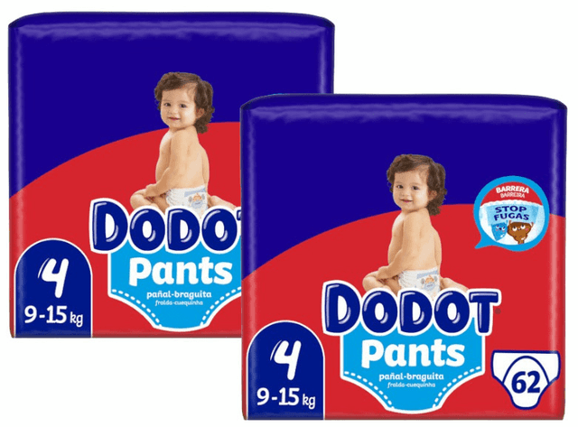 Imagen de Dodot Pants Pañal 2x62 uds T4 (9-15 kg) en OfertitasTOP