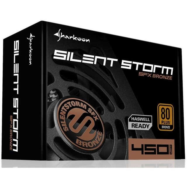 Detalle de Sharkoon SilentStorm 450W fuente de alimentación