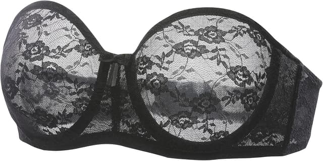 Detalle de Soutien-gorge bandeau transparent grande taille avec armatures DOBREVA Femme