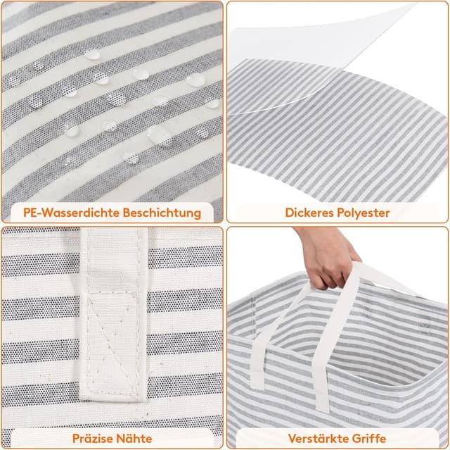 Thumbnail 4 de Lifewit 2er Set 80L Wäschekorb