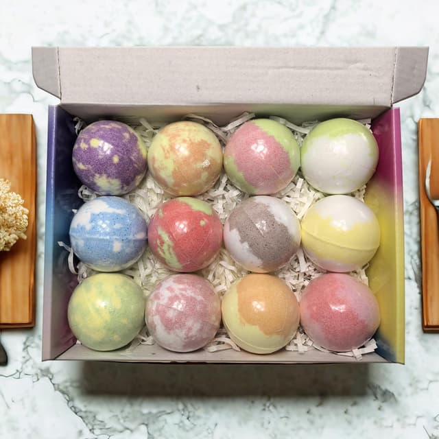 Thumbnail 5 de Bath Bombs Gift Set 12 pcs for Home Spa