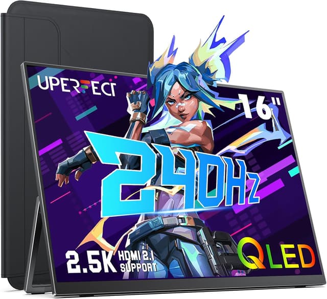 Detalle de UPERFECT 2.5K QLED Gaming Monitor 240Hz 16 Zoll