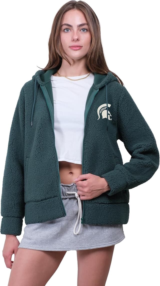 Thumbnail 6 de Ultra Game Women’s NCAA Official Super Soft Sherpa Full Zip Hoodie Sweatshirt