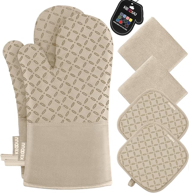Imagen de KEGOUU Oven Mitts 500°F Set en OfertitasTOP