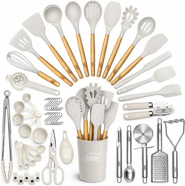 Detalle de Kaluns 50 PCS Silicone Kitchen Utensils Set