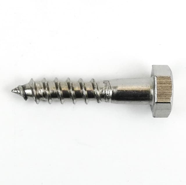 Thumbnail 6 de DIN 571 Schlüsselschrauben Edelstahl A2 (M6x100 mm) – Sechskant-Holzschrauben, 25 Stück