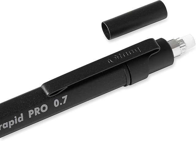 Detalle 2 de rOtring Rapid Pro matita meccanica 0,7 mm HB nero opaco ✏
