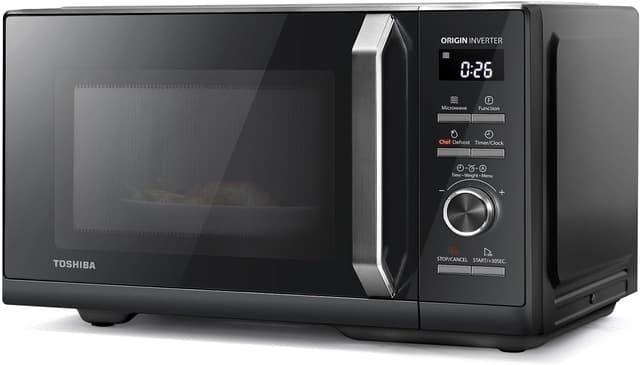 Detalle de Toshiba MW3-AG25PFI(BK) 25L 3-in-1 900W Digital Microwave Oven with Grill & Origin Inverter