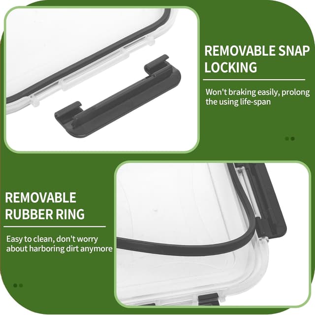 Thumbnail 3 de Skroam 36oz glass meal prep containers 5-pack 🍱