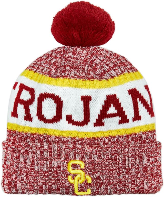 Detalle de Icon Sports Officially Licensed NCAA Soccer Beanie (USC Trojans) — Unisex Adult