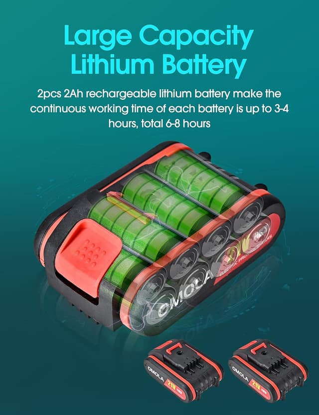 Thumbnail 3 de Forbici potatura elettriche 21V 2Ah, taglio 25 mm ✂