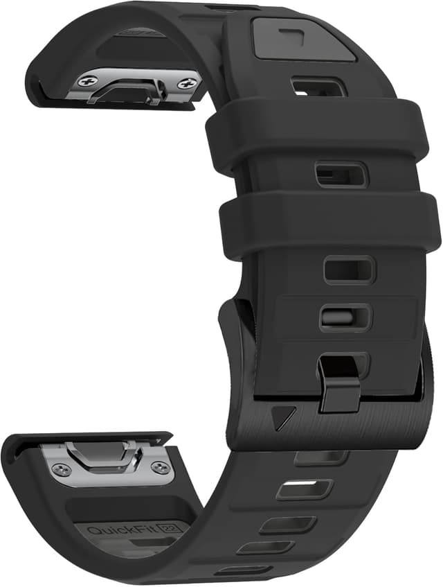 Detalle de BEFIA 26mm Silicone Watch Band for Garmin Fenix 8 (51mm) QuickFit-style Replacement