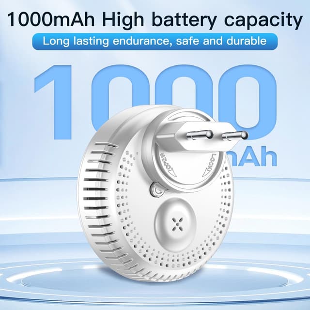 Thumbnail 6 de Gedsffati HD13-CGS rilevatore combinato fumo, gas combustibile e monossido di carbonio (CO) con batteria e presa