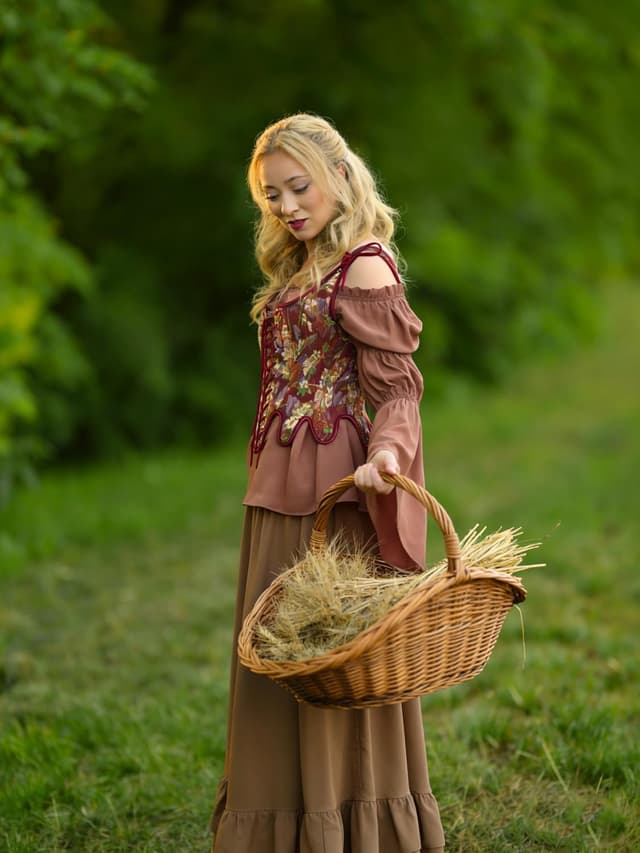 Thumbnail 3 de Scarlet Darkness Corset Renaissance Ă lacets đș