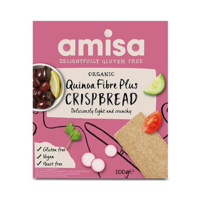 Imagen de Amisa Bio-Quinoa-Fibre-Plus Knäckebrot 12x100g 🥖 en OfertitasTOP